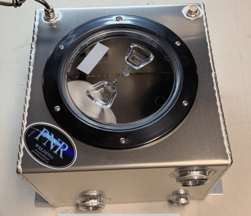 3.5 Gallon (10"x10"x8") ice tank universal with Rule pump plumbed up
