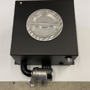 10 gallon 16"x16"x10" ice tank and our CWA400 pump