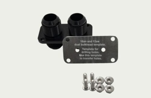 -16AN dual male bulkhead fitting.